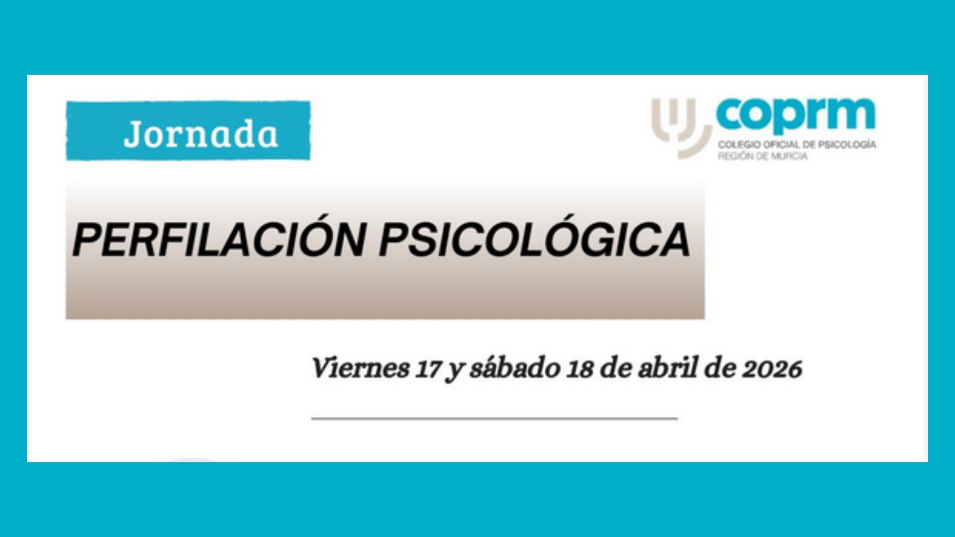 Jornada de Perfilación Psicológica 
