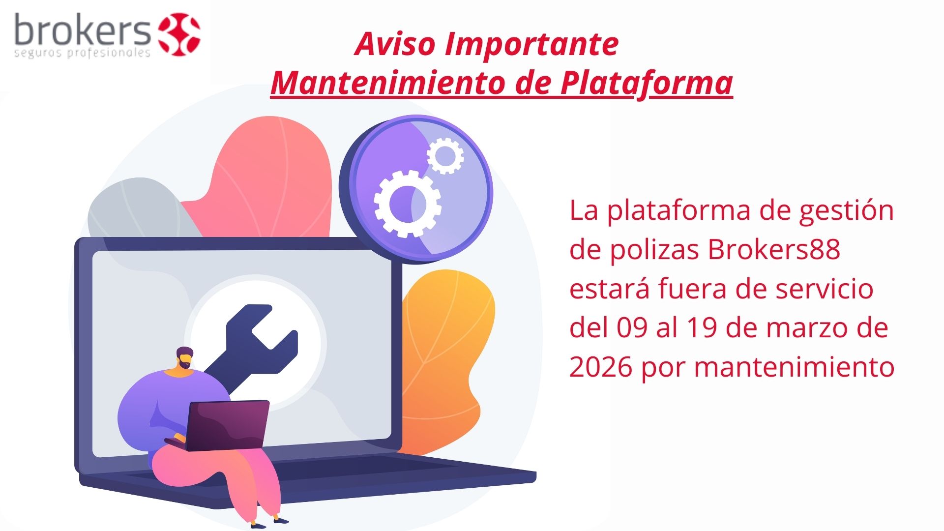 Brokers88 - Plataforma en Mantenimiento