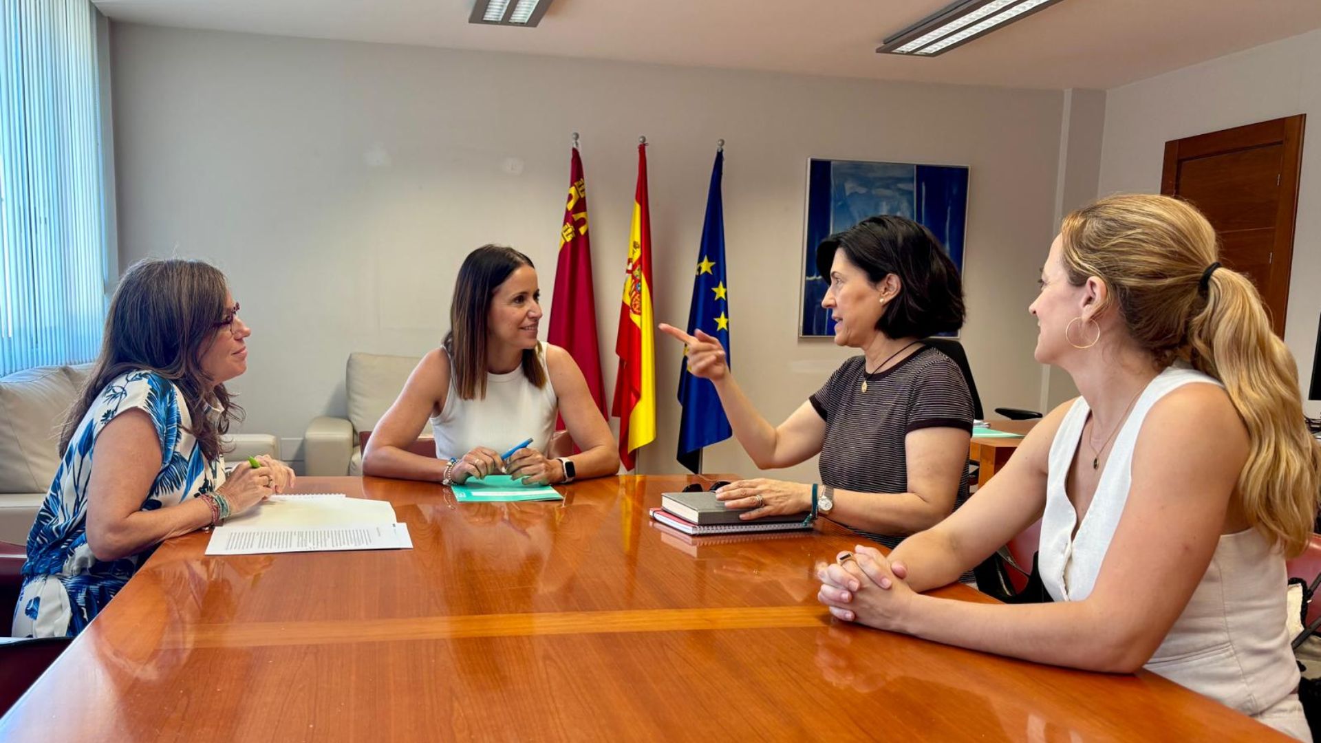 Primer encuentro institucional entre la consejera de salud, Isabel Ayala y el Colegio Oficial de Psicología de la Región de Murcia
