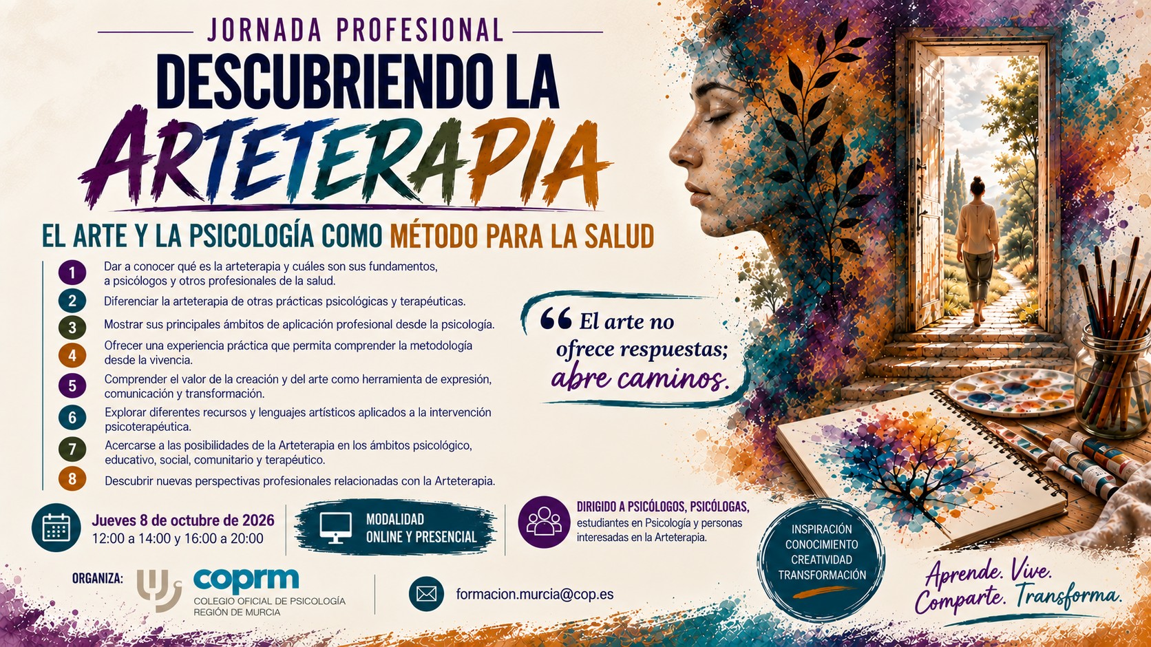 Jornada Profesional - Descubriendo la Arteterapia El Arte y la Psicología como método para la salud